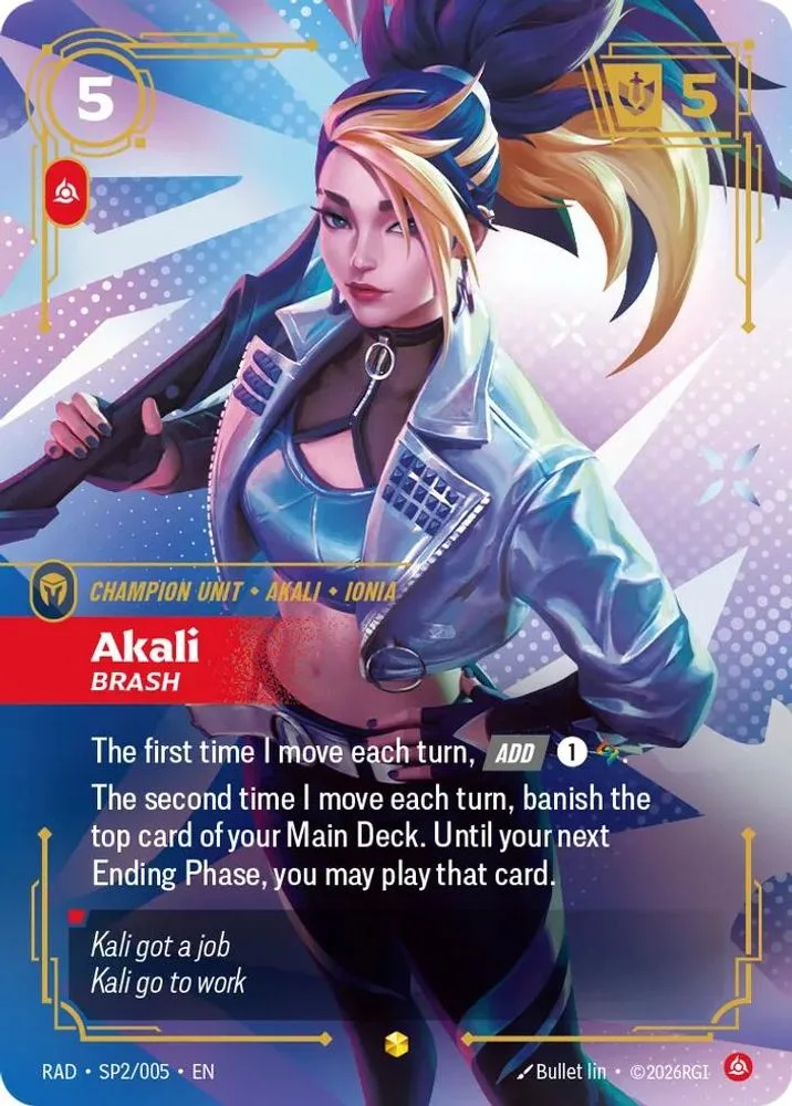 Akali, Brash (K/DA Special Art Card) (SP)