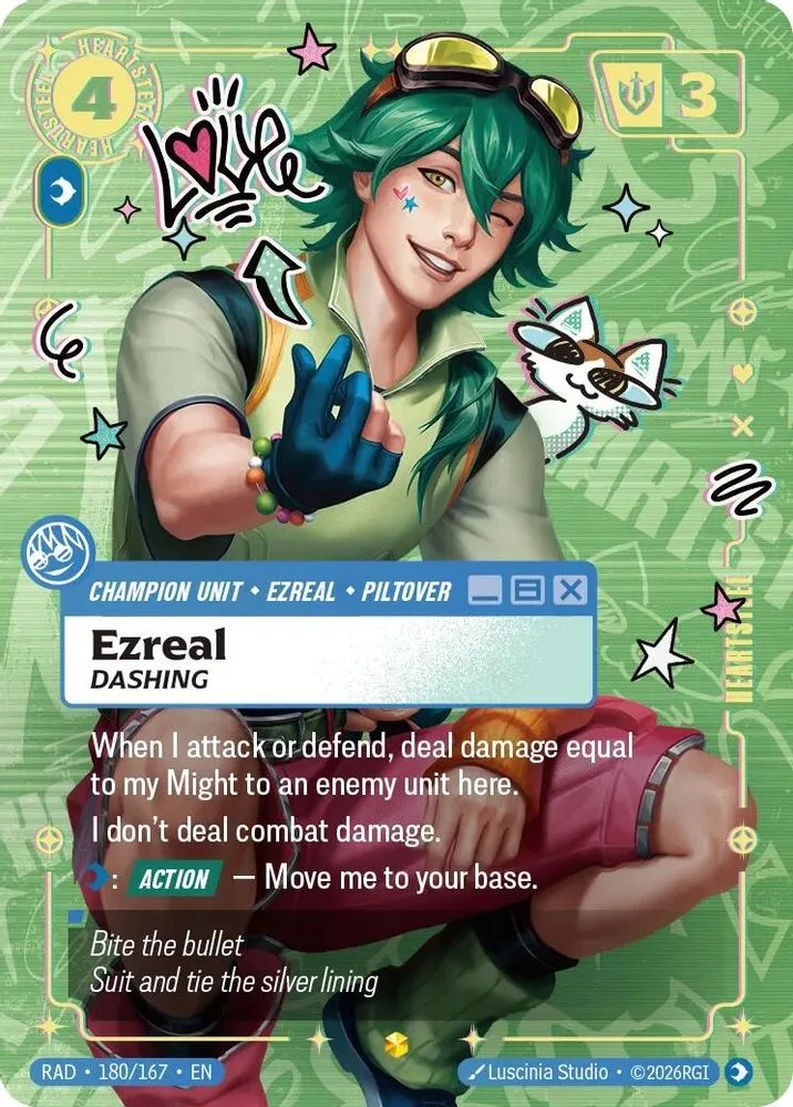 Ezreal, Dashing (Heartsteel Overnumbered) (Overnumbered)