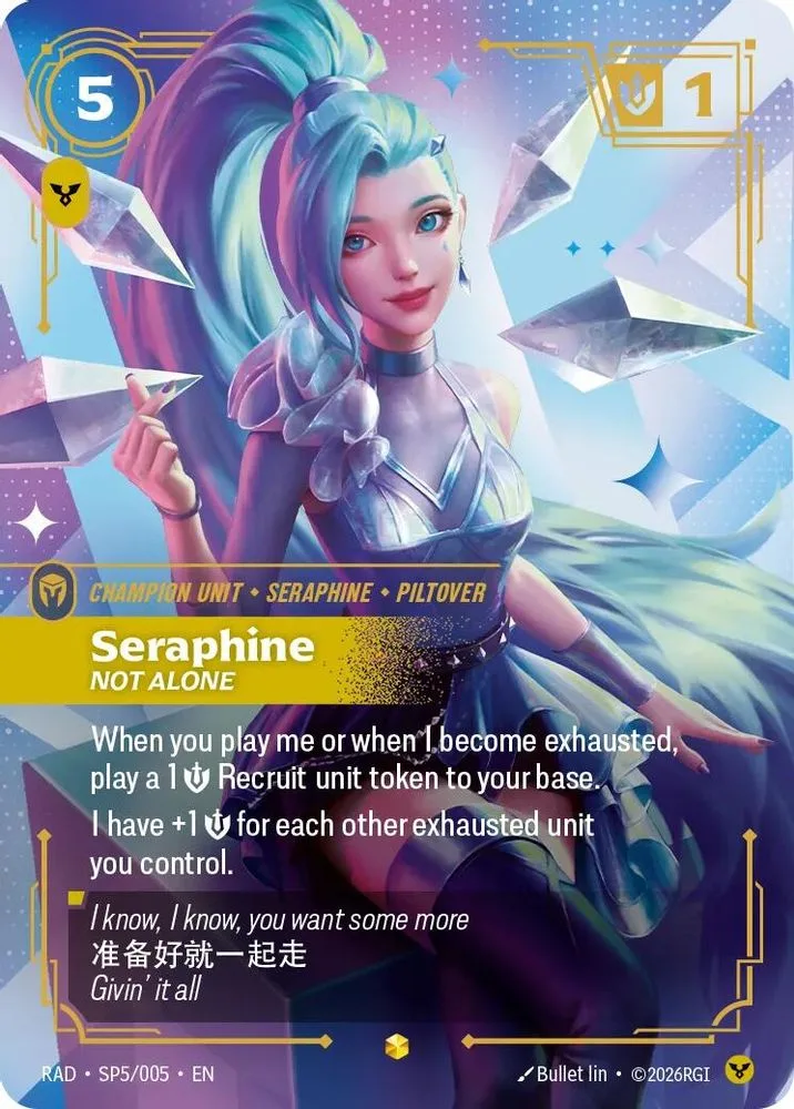 Seraphine, Not Alone (K/DA Special Art Card) (SP)
