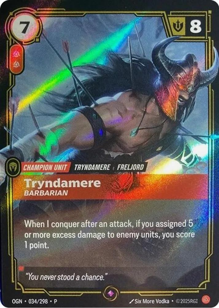 Tryndamere, Barbarian (Organized Play Promotional)