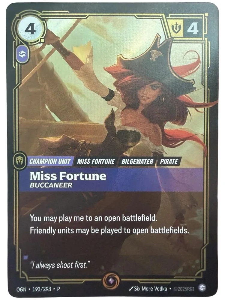 Miss Fortune, Buccaneer (Organized Play Promotional)