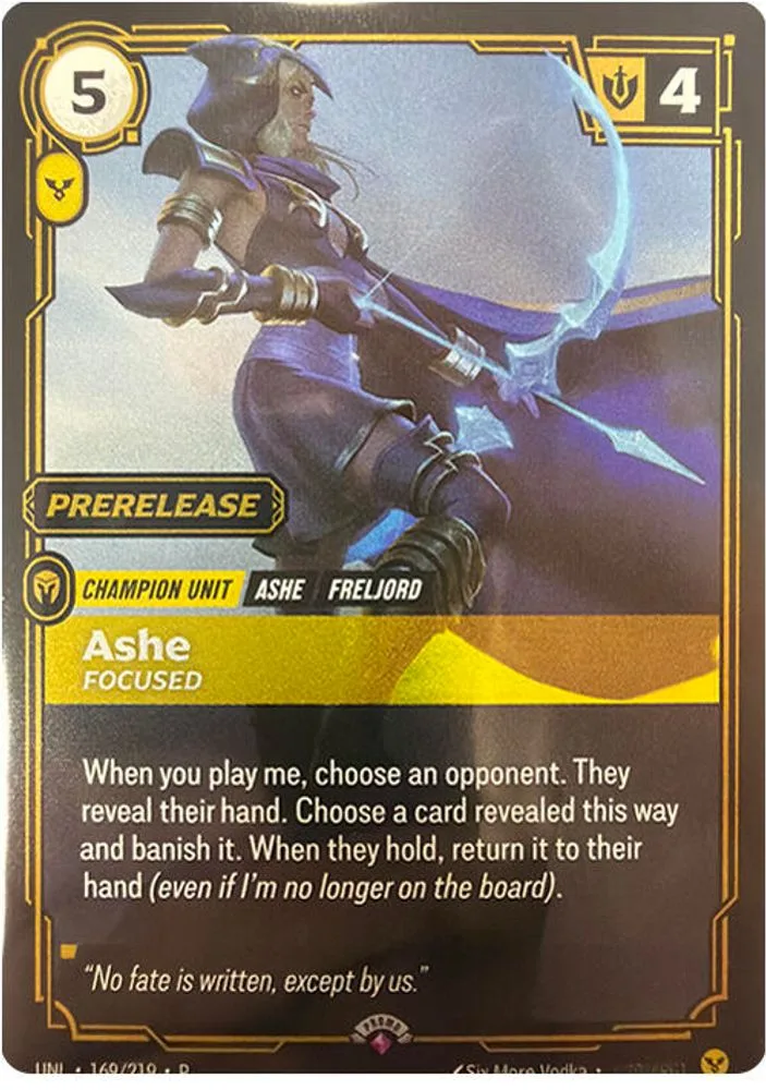 Ashe, Focused (Organized Play Promotional)