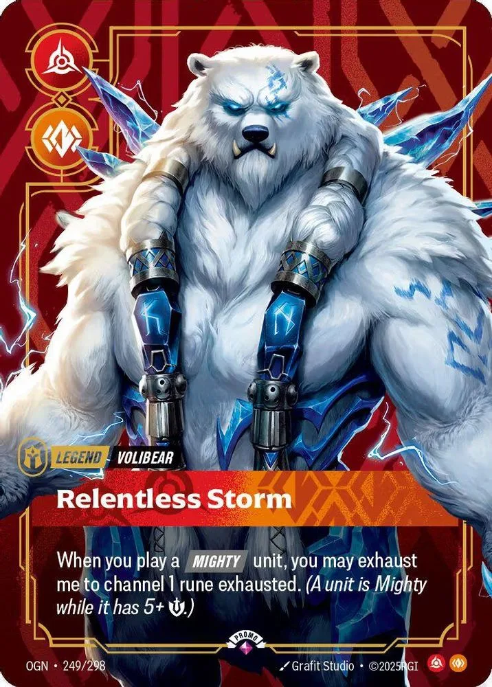 Volibear, Relentless Storm (Organized Play Promotional · Metal · Best Of)