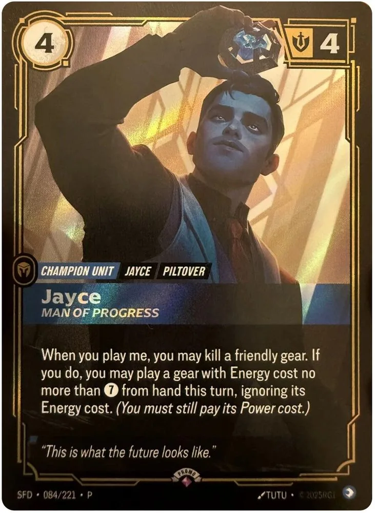 Jayce, Man of Progress (Organized Play Promotional)
