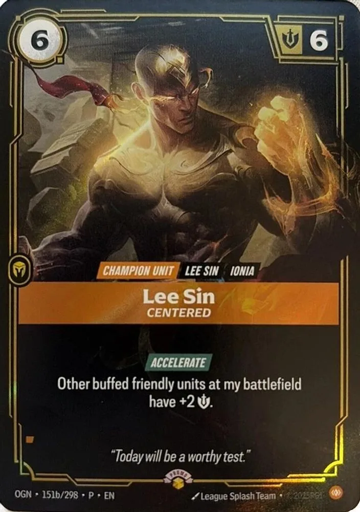 Lee Sin, Centered (Organized Play Promotional)