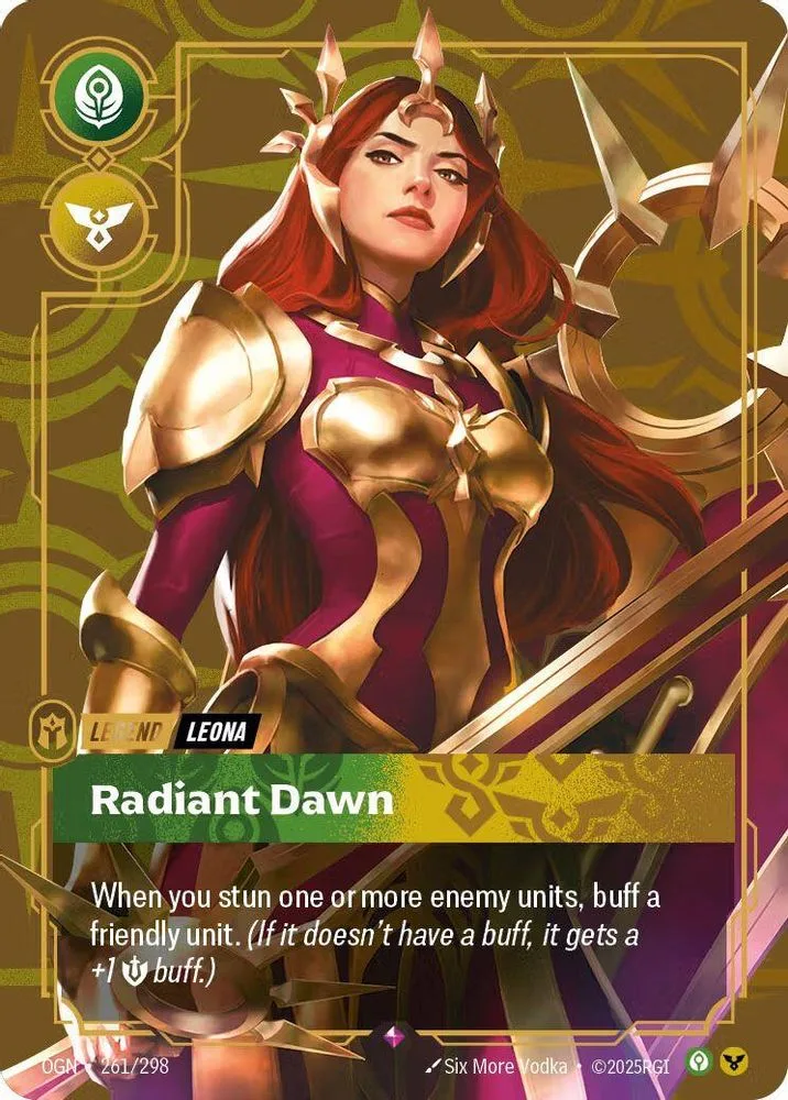 Leona, Radiant Dawn (Organized Play Promotional · Metal · Best Of)