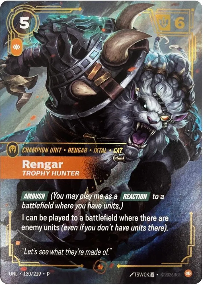 Rengar, Trophy Hunter (Organized Play Promotional)