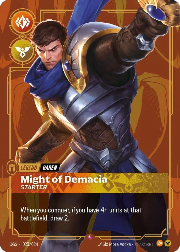 Garen, Might of Demacia (Organized Play Promotional · Metal · Best Of)