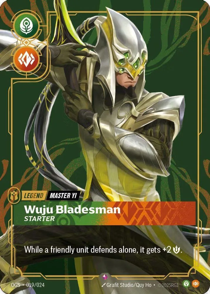 Master Yi, Wuju Bladesman (Organized Play Promotional · Metal · Best Of)