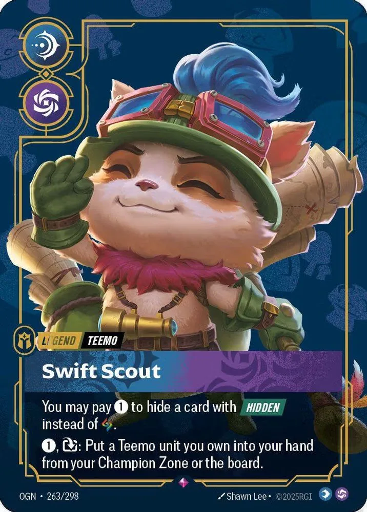 Teemo, Swift Scout (Organized Play Promotional · Metal · Best Of)