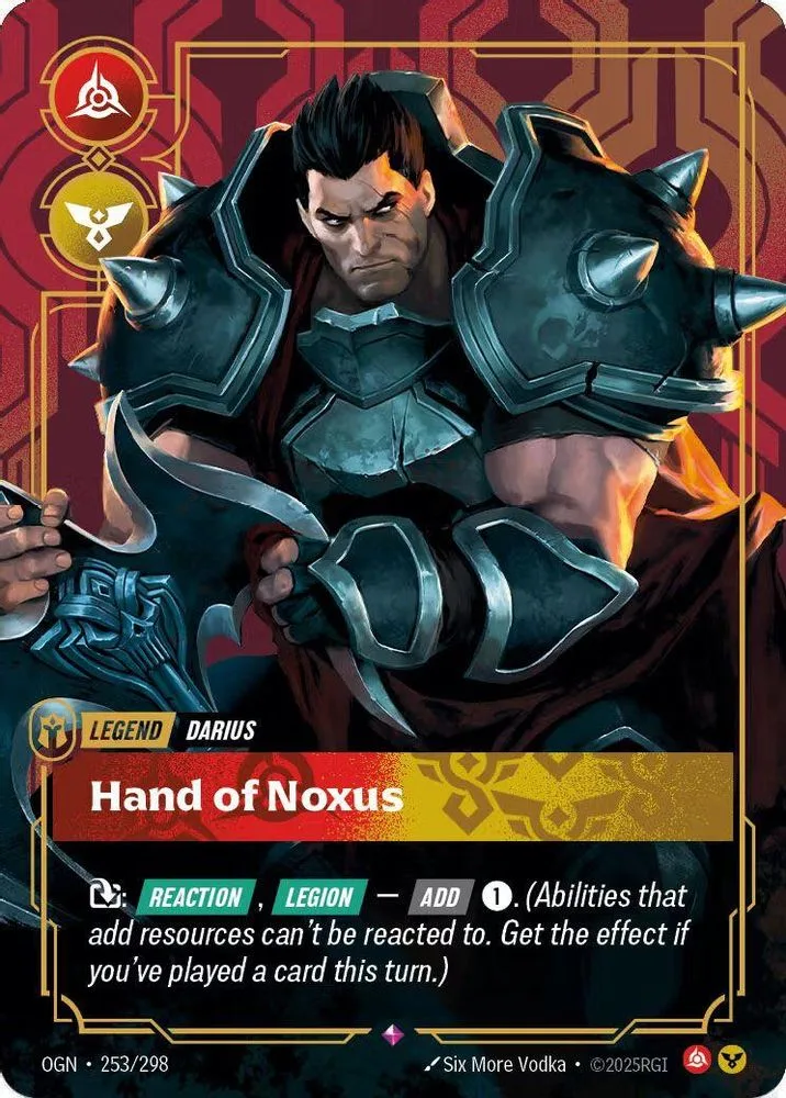 Darius, Hand of Noxus (Organized Play Promotional · Metal · Best Of)
