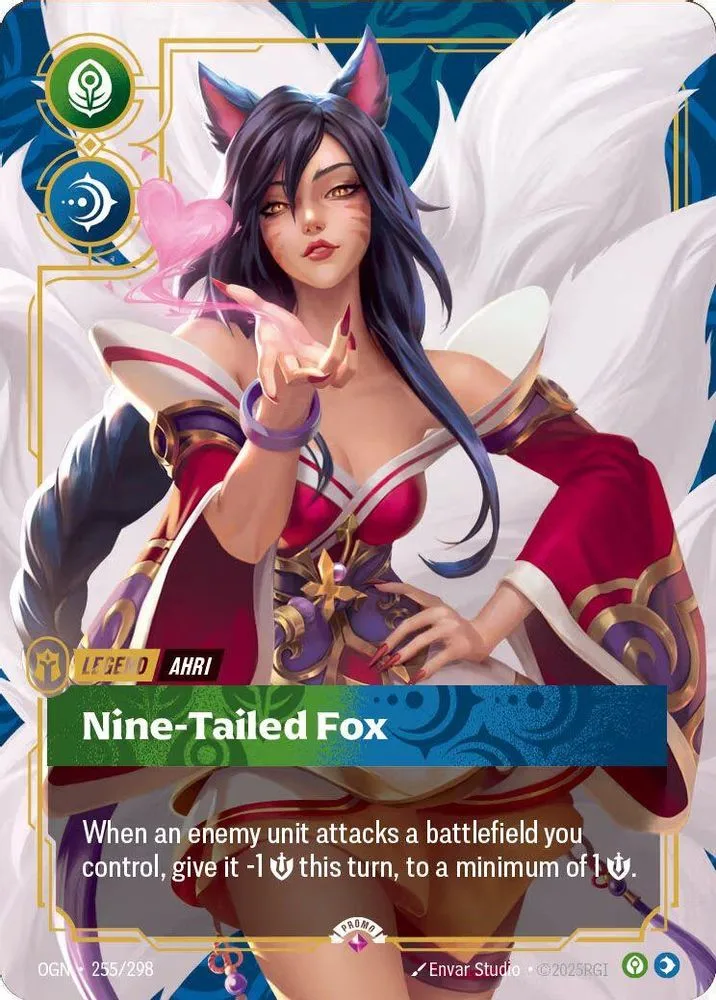 Ahri, Nine-Tailed Fox (Organized Play Promotional · Metal · Best Of)