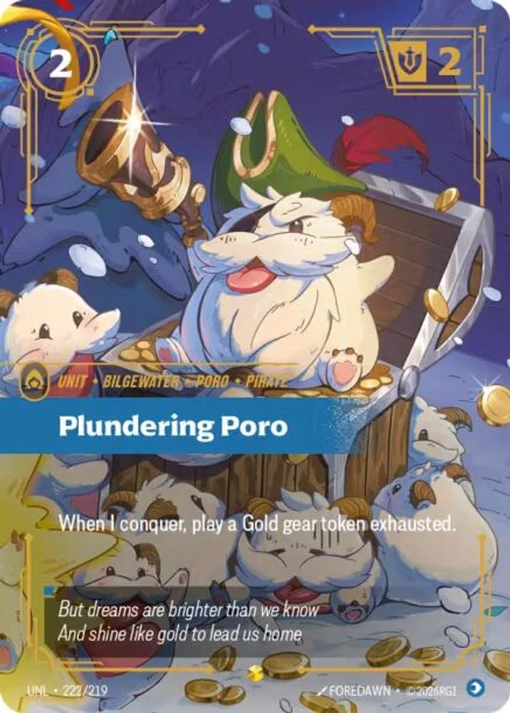 Plundering Poro (Overnumbered)