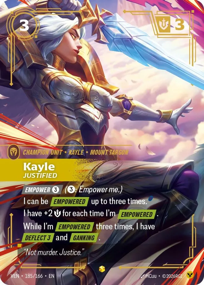 Kayle, Justified (Overnumbered)