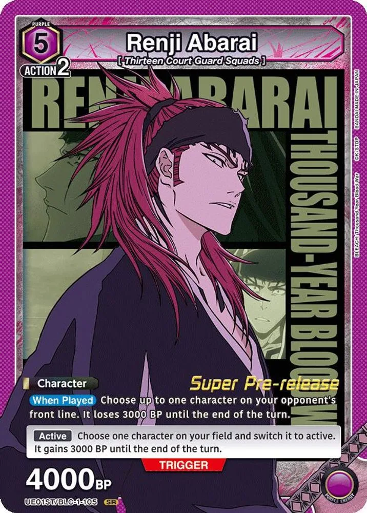 Renji Abarai (Super Pre-Release)