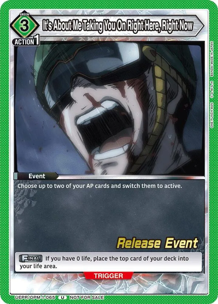 It's About Me Taking You On Right Here, Right Now (Release Event)