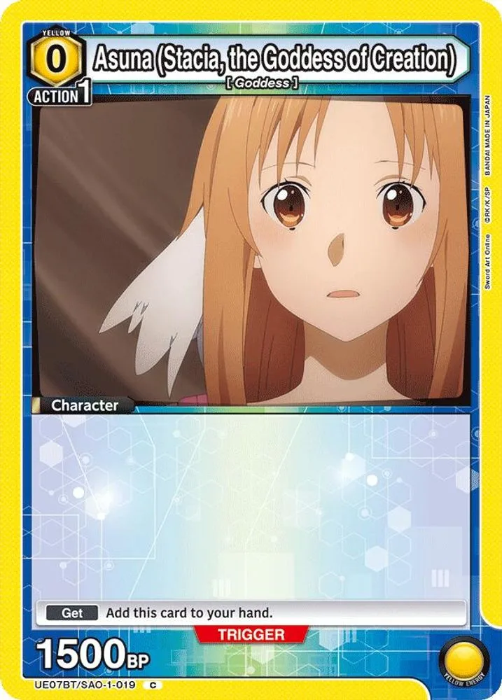Asuna (Stacia, the Goddess of Creation · Box Topper Foil)