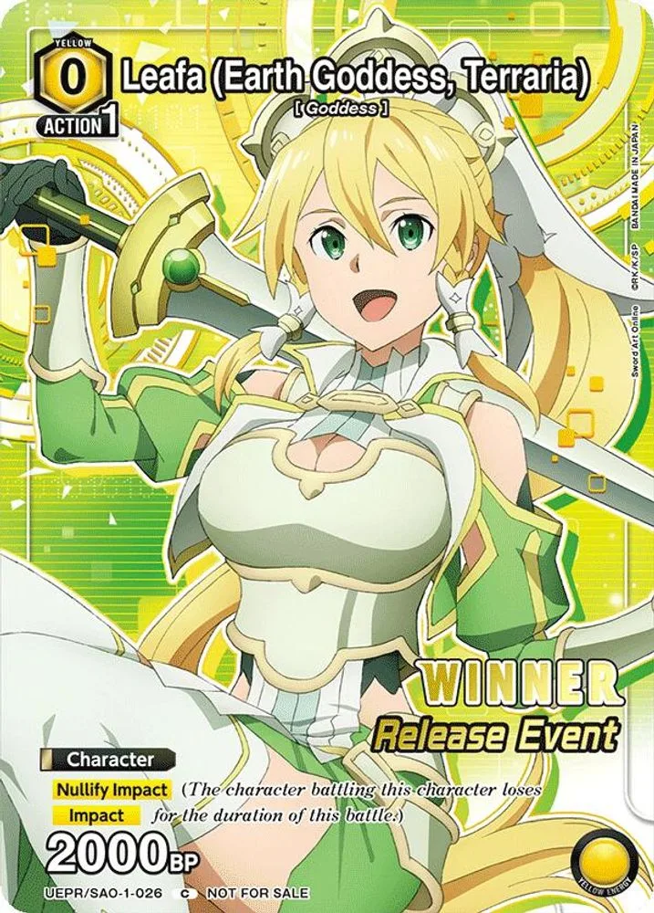 Leafa (Release Event · Earth Goddess, Terraria · Release Event Winner)