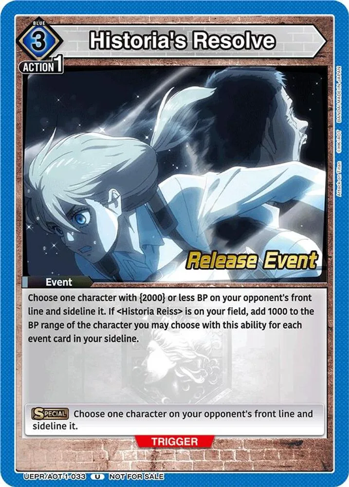 Historia's Resolve (Release Event)