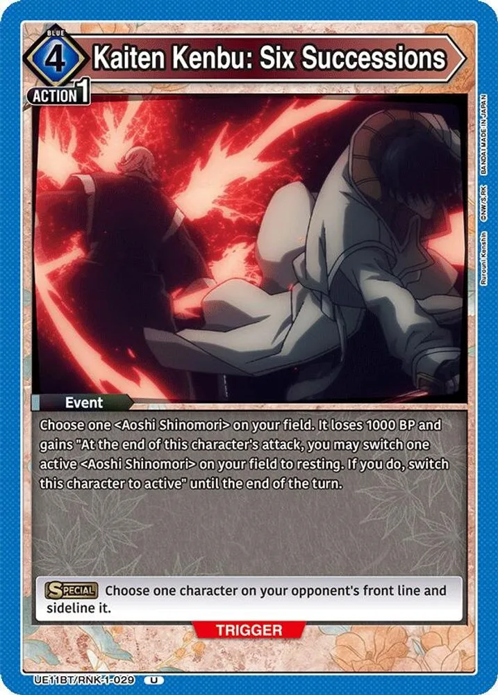 Kaiten Kenbu: Six Successions
