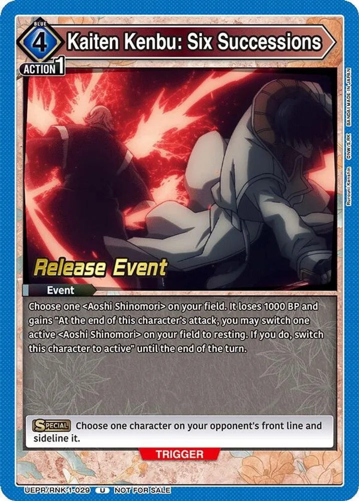 Kaiten Kenbu: Six Successions (Release Event)