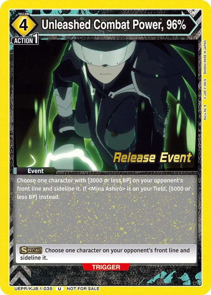 Unleashed Combat Power, 96% (Release Event)