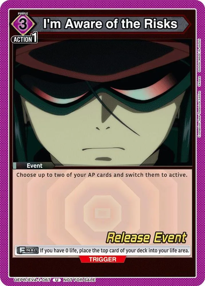I'm Aware of the Risks (Release Event)