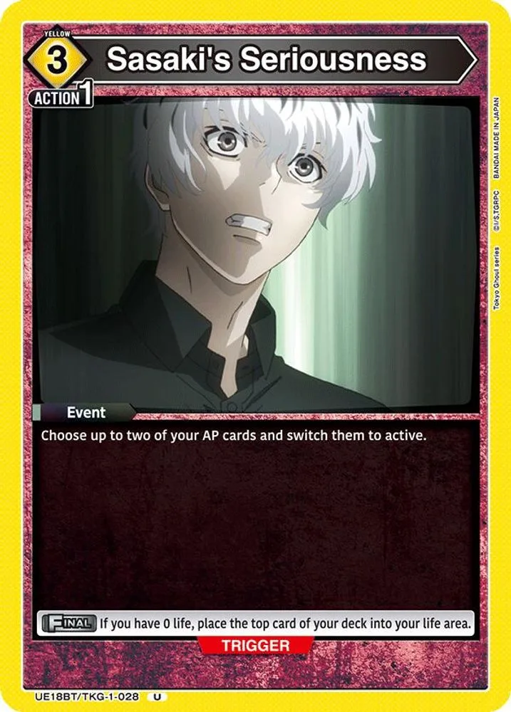 Sasaki's Seriousness