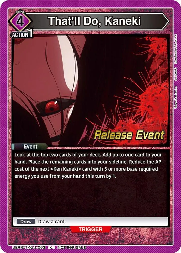 That'll Do, Kaneki (Release Event)