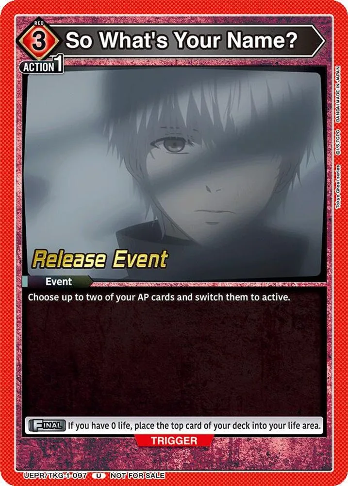 So What's Your Name? (Release Event)