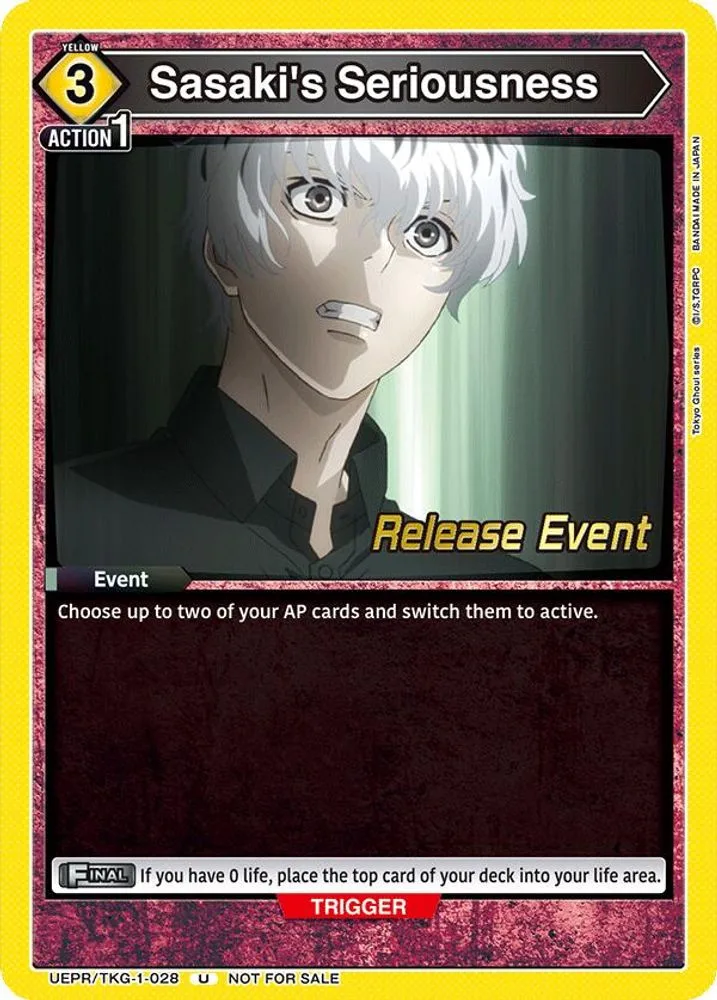 Sasaki's Seriousness (Release Event)
