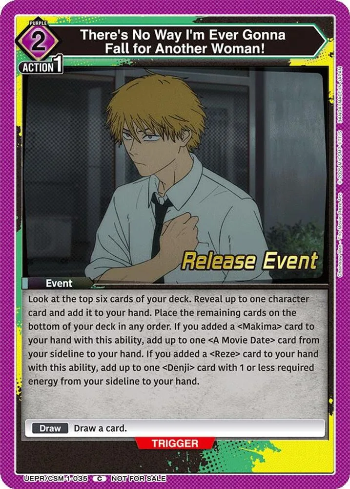 There's No Way I'm Ever Gonna Fall for Another Woman! (Release Event)