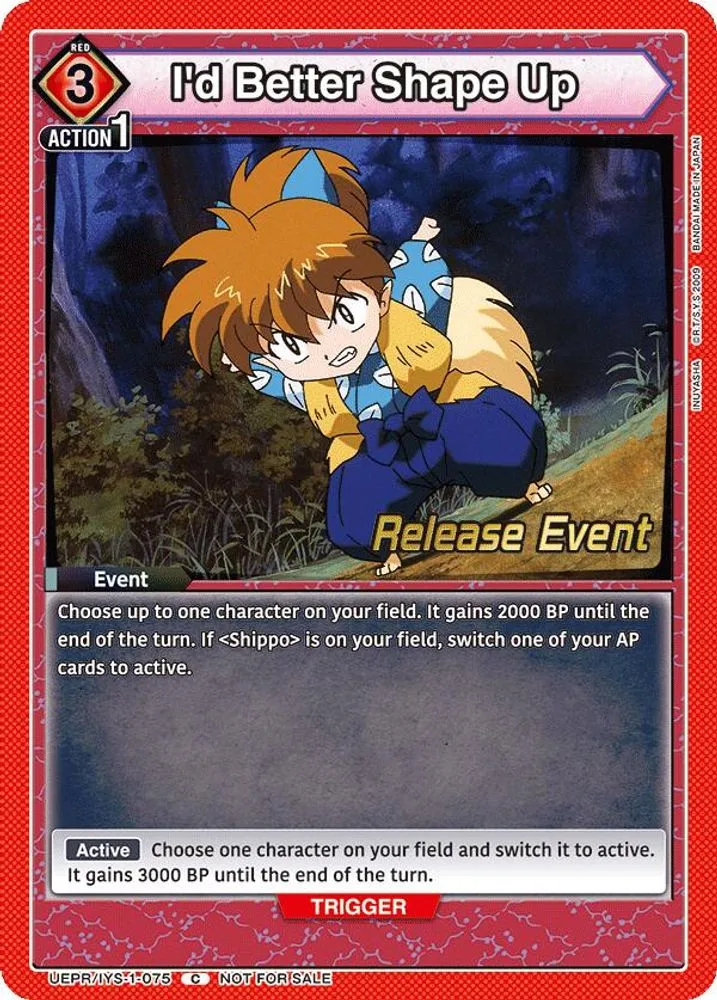 I'd Better Shape Up (Release Event)