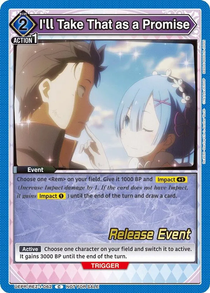 I'll Take That as a Promise (Release Event)