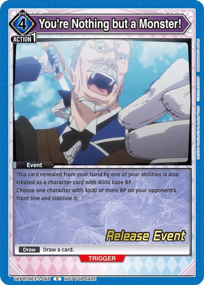 You're Nothing but a Monster! (Release Event)