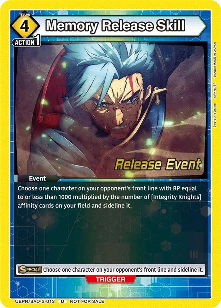 Memory Release Skill (Release Event)