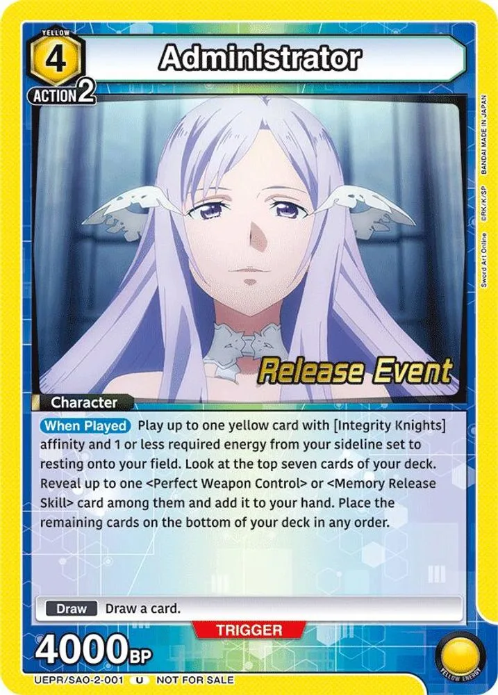 Administrator (Release Event)