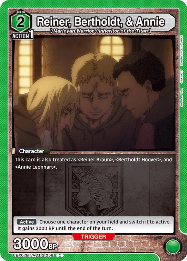 Reiner, Bertholdt, & Annie